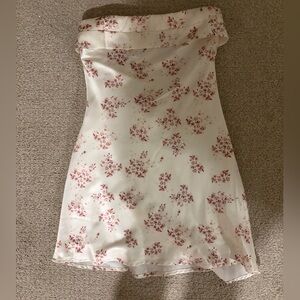 Floral Strapless Dress